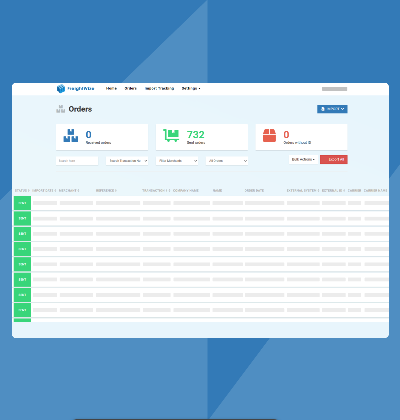 FreightWize – Order management and tracking system